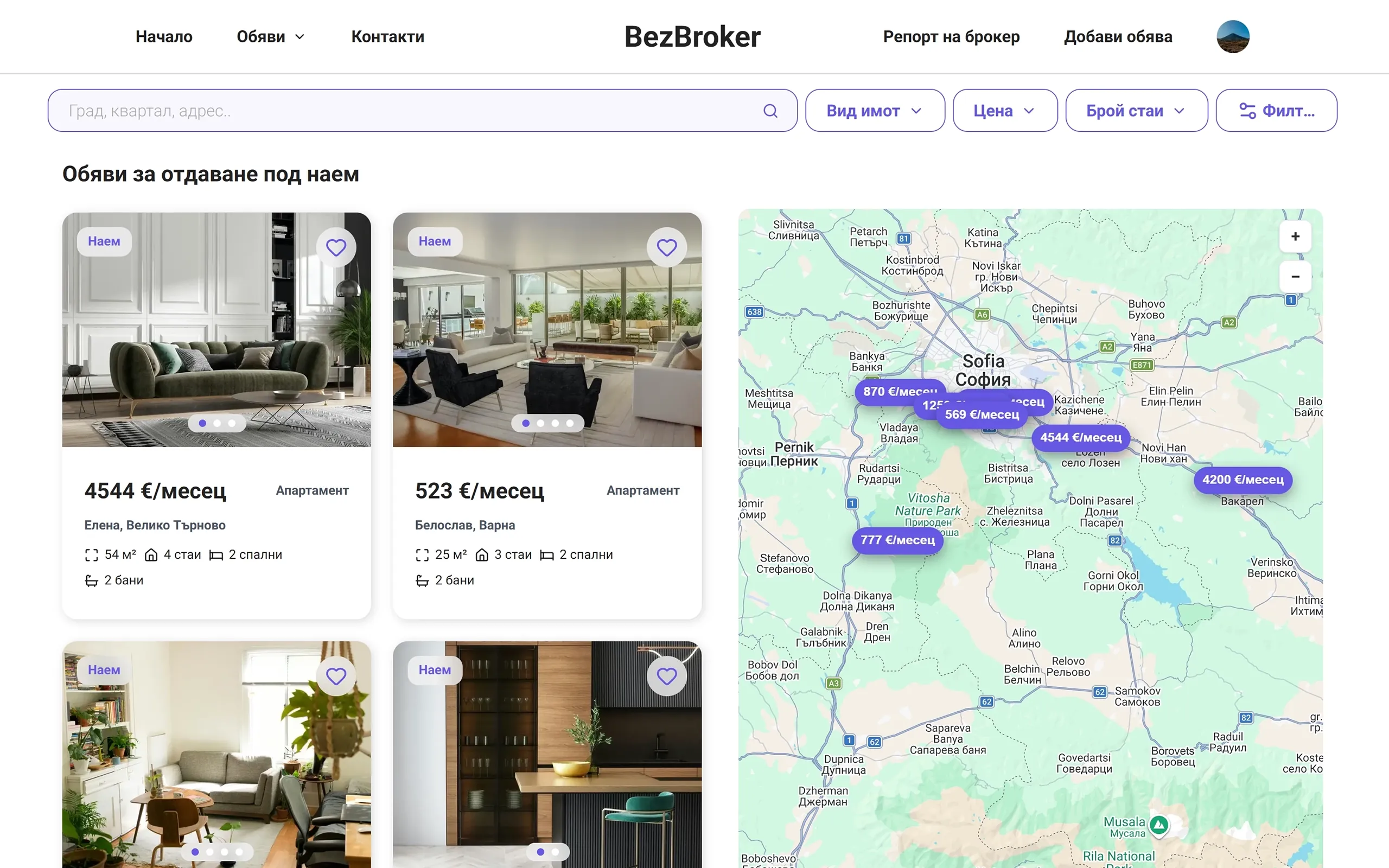 Screenshot of BezBroker - Property Marketplace